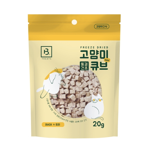 브리더랩 CAT 동결건조 미니 큐브 오리 20g