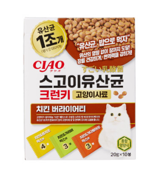 CIOA 스고이유산균 크런키 치킨 버라이어티 20G*10 