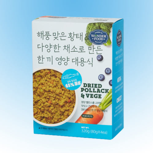 원더푸드 한끼영양 대용식 황태 화식 320g (박스 10EA)
