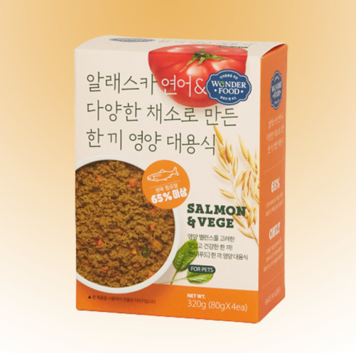 원더푸드 한끼영양 대용식 연어 화식 320g (박스 10EA)