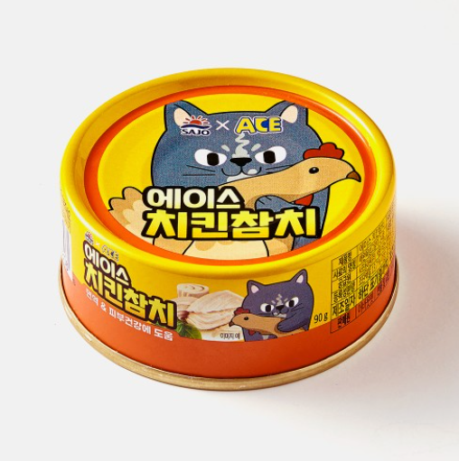 [사조X어펫] 에이스 치킨참치 면역&피부 90g (1BOX 24개입)