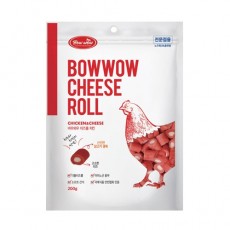 [용량증가] 바우와우 치킨치즈롤 200g