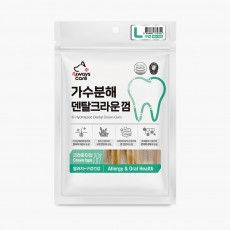 올웨이즈케어 가수분해 덴탈크라운 껌 (알러지+구강) L