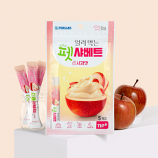 포켄스 얼려먹는 펫샤베트 사과맛 5개입 65g