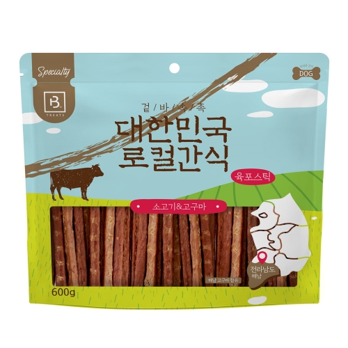 브리더랩 대한민국 로컬간식 소고기&고구마 600g