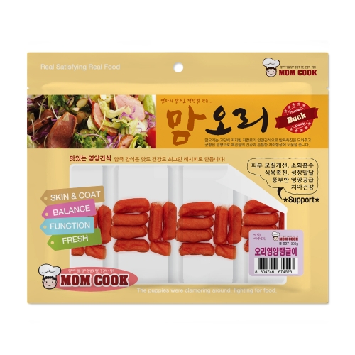 맘쿡 오리 오리 영양 탱글이 300g